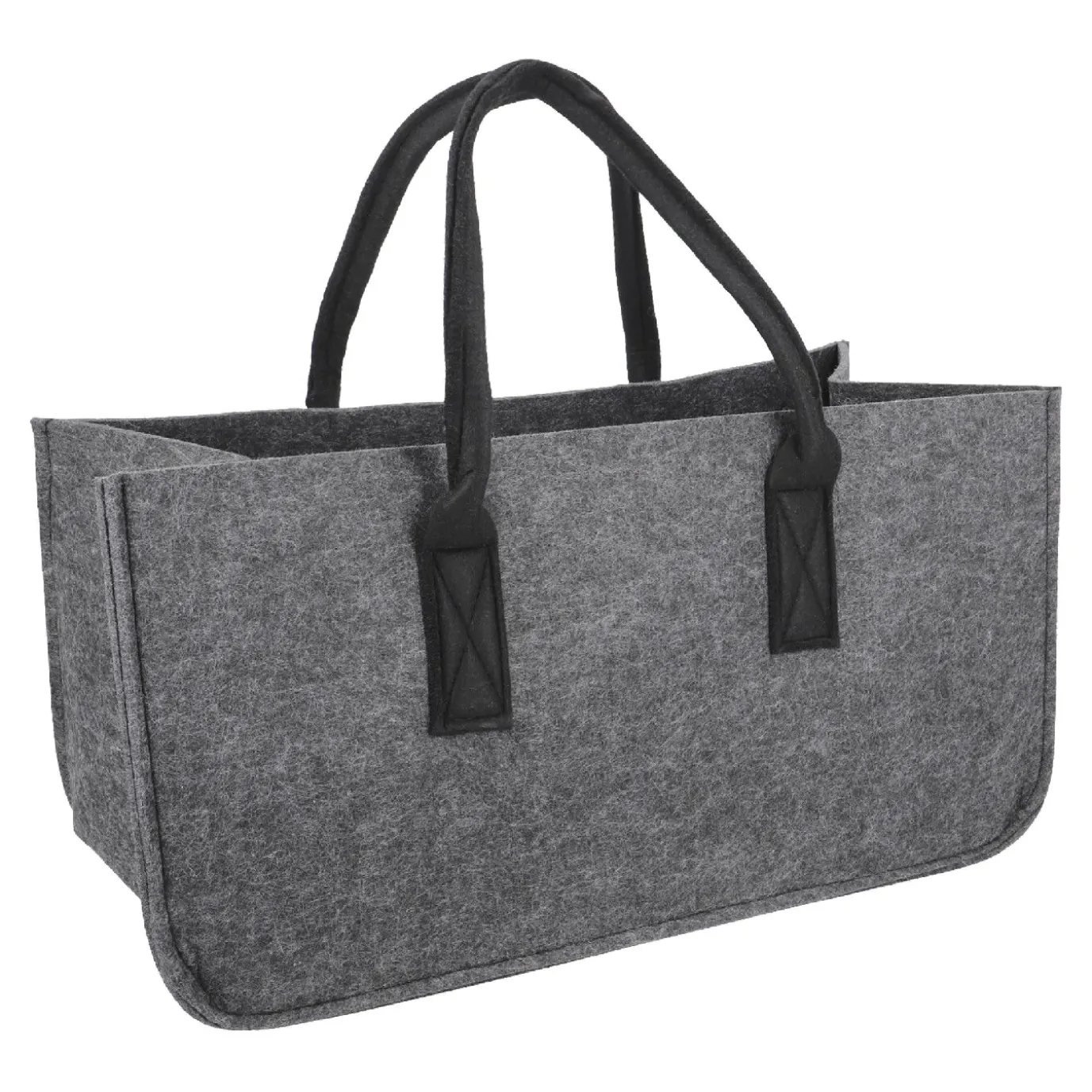 Filztasche Kamin, Dunkelgrau