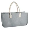 Filztasche Kamin, Mint/beige
