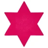Filz-Untersetzer Stern, 25 Cm, Pink