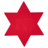Filz-Untersetzer Stern, 25 Cm, Rot