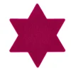 Filz-Untersetzer Stern, Pink, 13 Cm