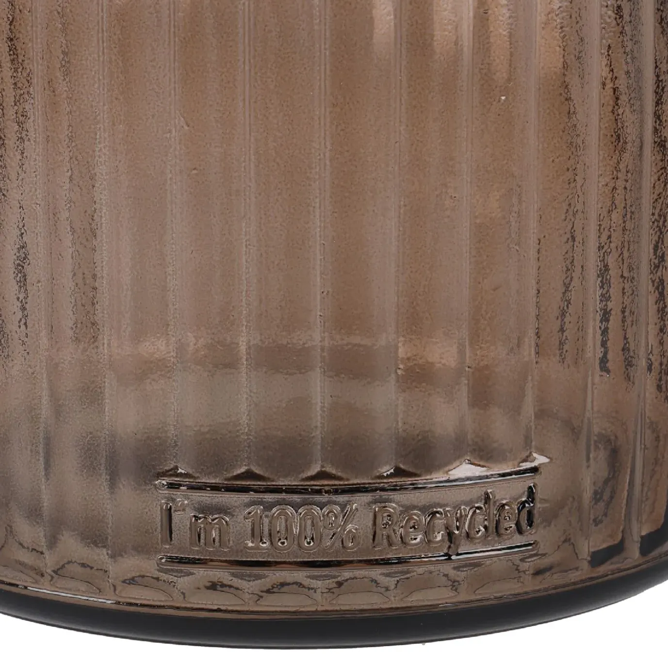 Flaschenvase Daroca, Taupe, 23 Cm