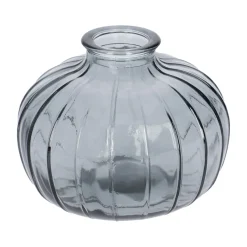 Flaschen-Vase, Grün/bauchig, 11 X 8.5 Cm