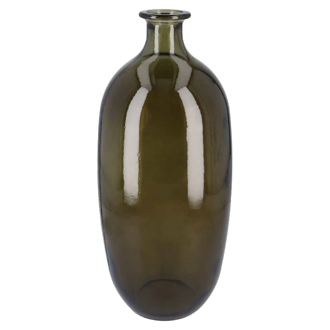 Flaschenvase Napoles, Dunkelgrün, 38 Cm