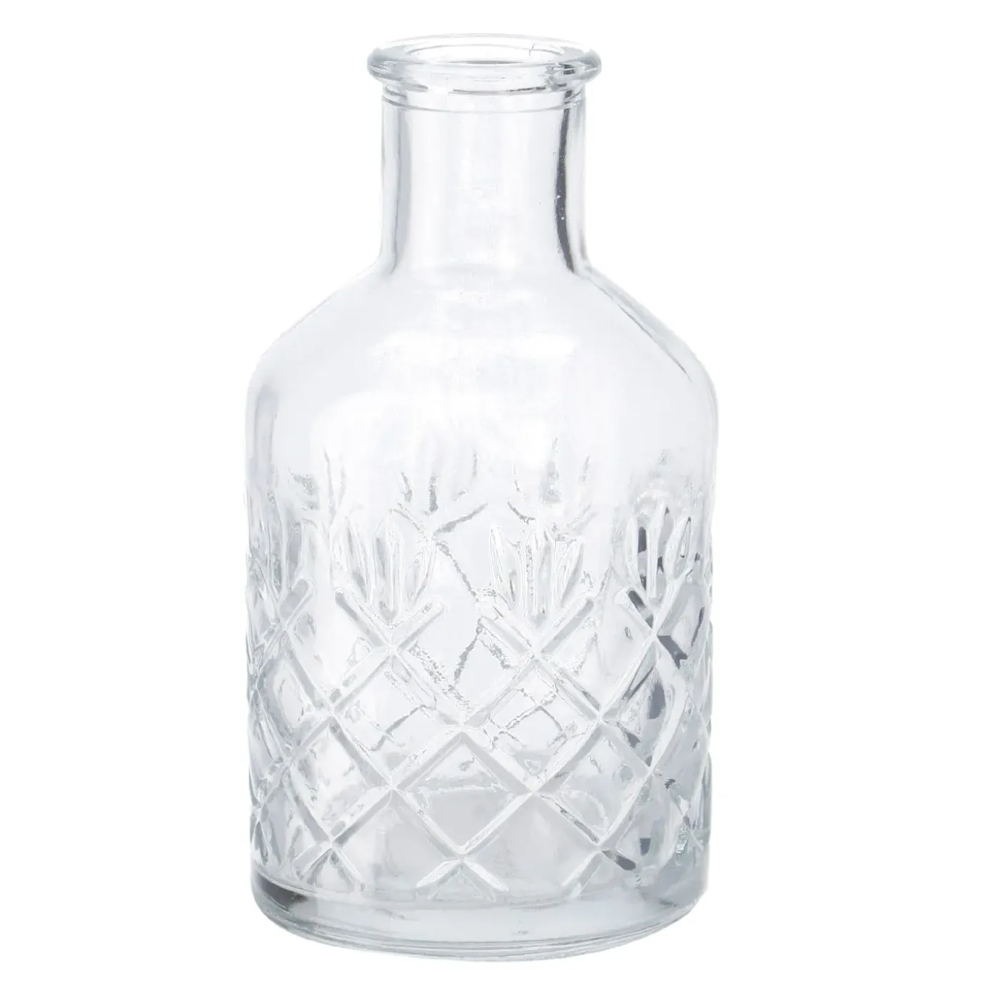 Flaschen-Vase Rauten, Bauchig