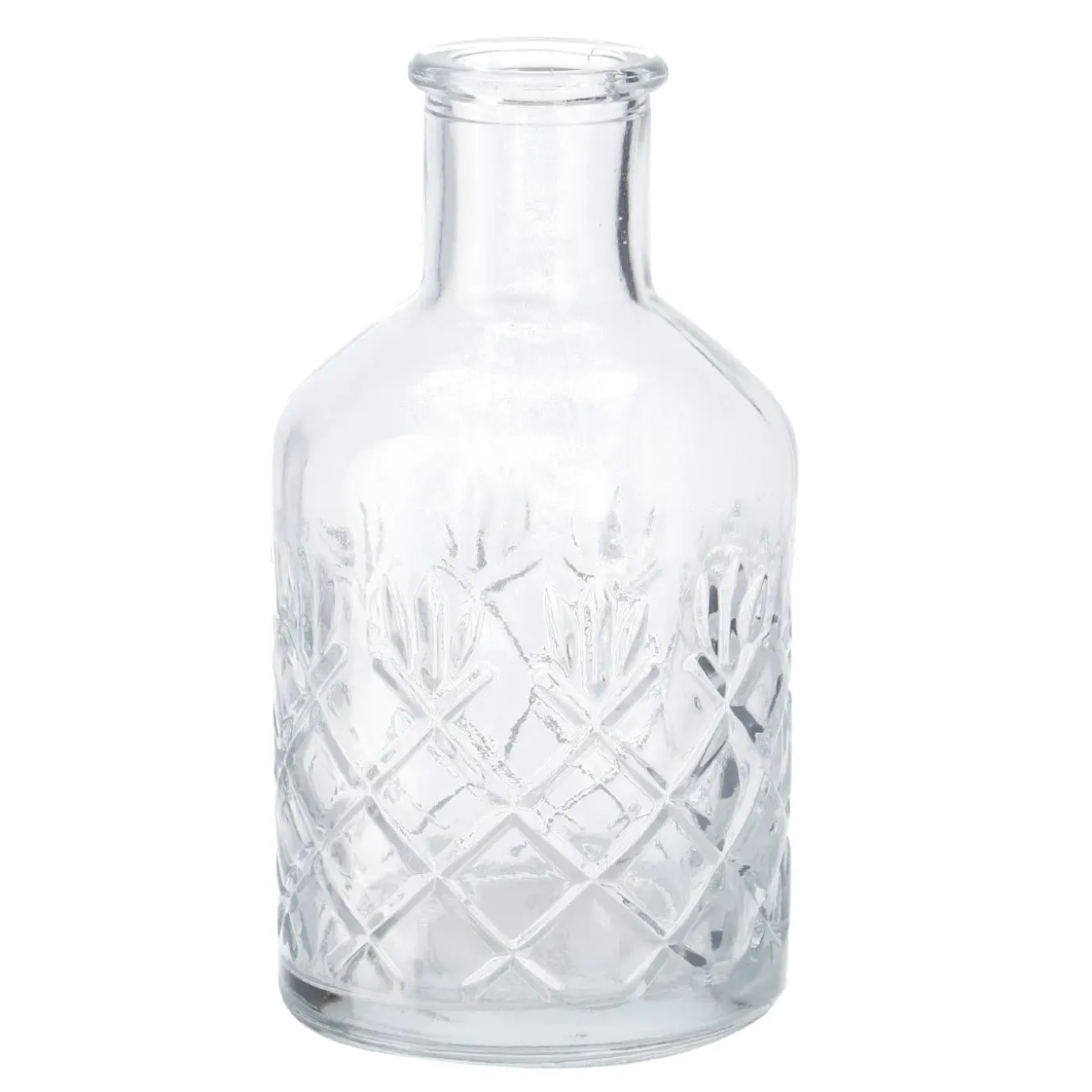 Flaschen-Vase Rauten, Bauchig