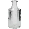 Flaschen-Vase Rillen, Schmal, 7 X 14 Cm