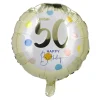Folienballon Geburtstag, 50, 45 Cm