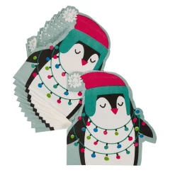 Form-Serviette, Pinguin, 12 Stück