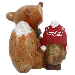 Fuchs Mit Eule, Eule Links, 6 Cm