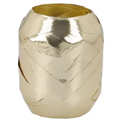 Geschenkband Eiknäuel, Uni/gold, 30 M