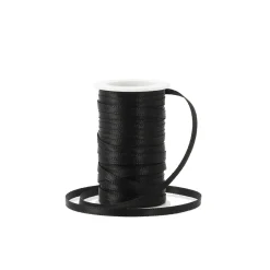 Geschenkband Satin, Schwarz, 3mm X 10m