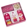 Geschenke-Set, Rot-weiß-rot, Kordel/Anhänger/Glocke