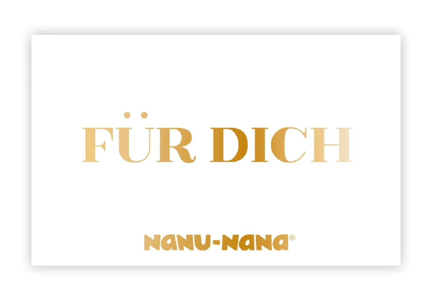 Geschenkgutschein, Für Dich, Weiß, 50 Euro