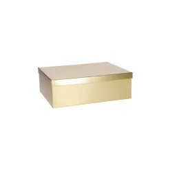 Geschenkkarton Metallic, Gold, 21 X 16 Cm