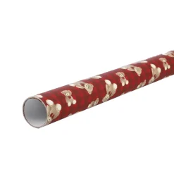 Geschenkpapier Bär, Rot, 2 M