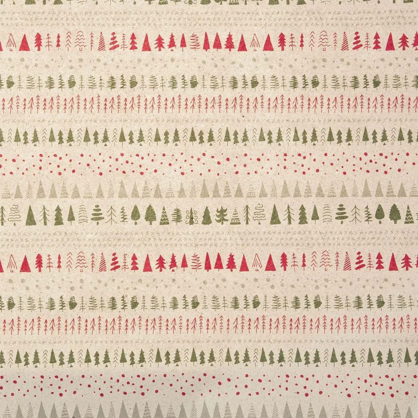 Geschenkpapier Graspapier, Bäume/creme, 1 X 3 M