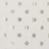 Geschenkpapier Prägung, Schneeflocke/creme, 2 M