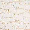 Geschenkpapier Prägung, Schrift/creme, 2 M