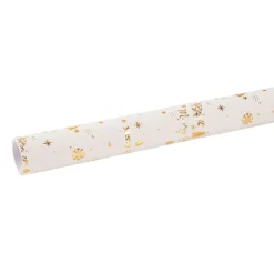 Geschenkpapier Prägung, Schrift/creme, 2 M