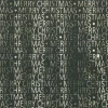 Geschenkpapier Prägung/Schrift, Dunkelgrün/gold, 2 M