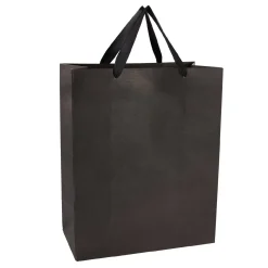 Geschenktüte Edel, Schwarz, 26 X 32 Cm