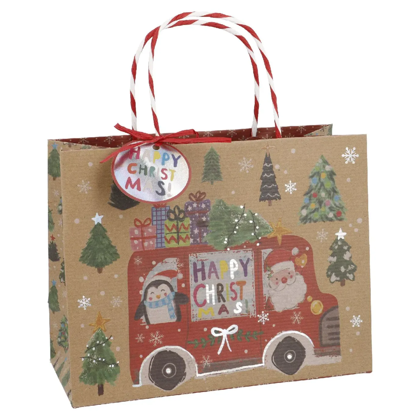 Geschenktüte Motiv, Bus, 23 X 18 Cm