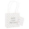 Geschenktüte Spruch, Von Herzen, 10 X 10 Cm