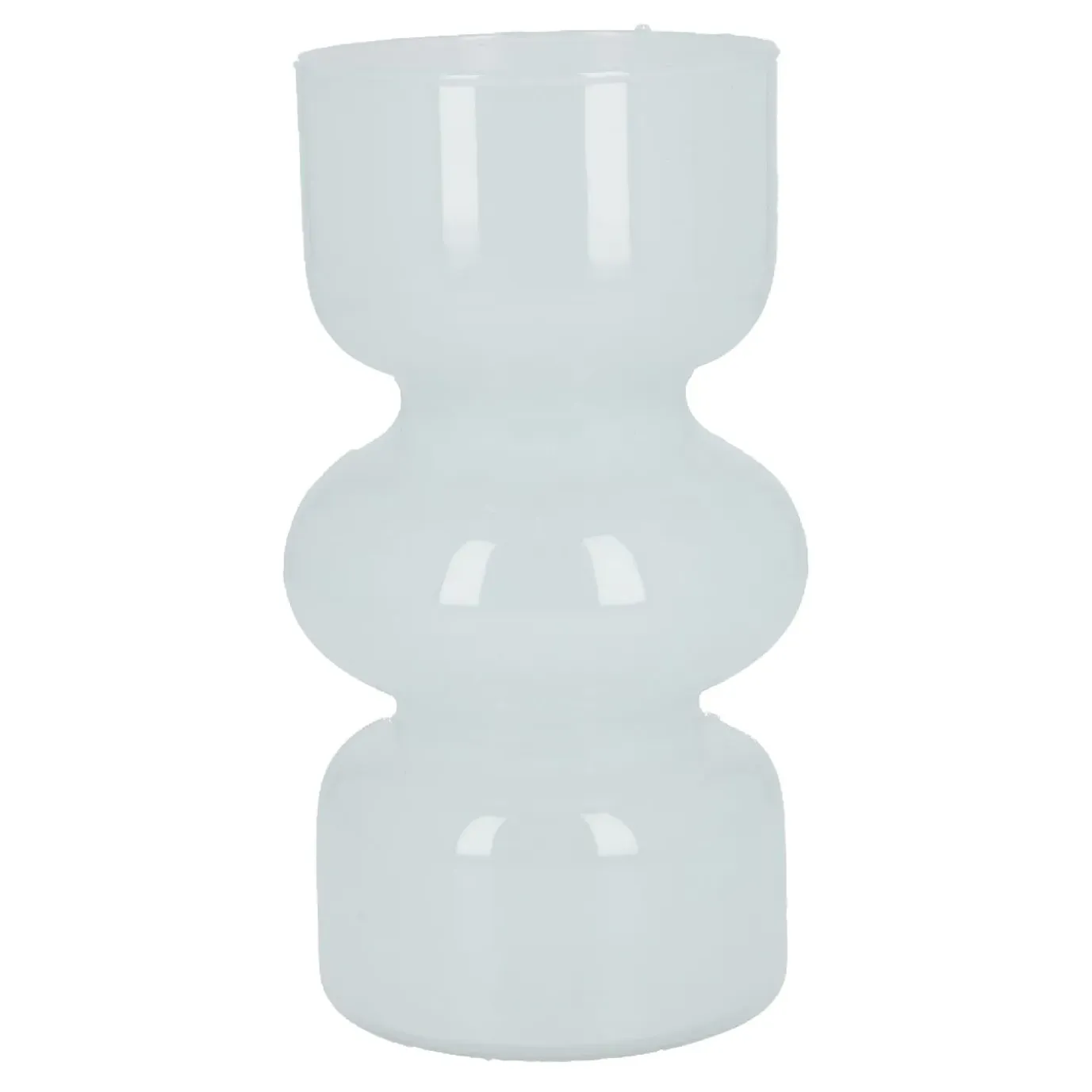 Glas-Vase Ringe, Ring/mint, 20 Cm