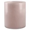 Glas-Vase Zylinder/Opal, Rosa, 12 X 14 Cm