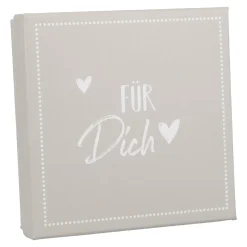 Gutscheinbox Für Dich/grau, 11 X 11 Cm
