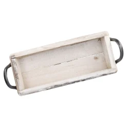 Holz-Schale Rustik, Griff, 32 Cm