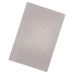 Kalender Textil, A6, Hellgrau