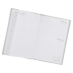 Kalender Textil, A6, Hellgrau