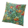 Kissen Blumen, Türkis, 60 Cm