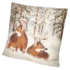 Kissen Hirsch/Schnee, 45 X 45 Cm