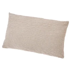 Kissen Samt, Beige, 50 X 30 Cm