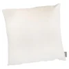 Kissen Samt-Rillen, Creme, 45 X 45 Cm