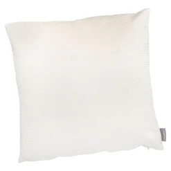 Kissen Samt-Rillen, Creme, 45 X 45 Cm