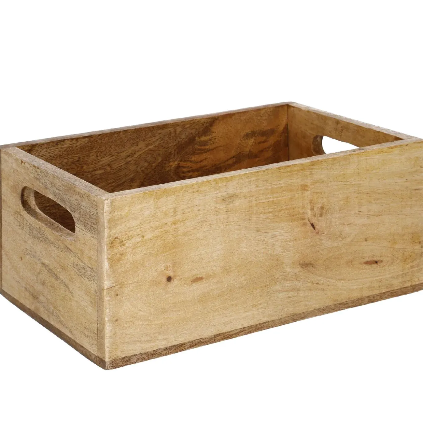 Kiste Mit Griff, Mangoholz, 26 X 16 Cm