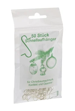 Kugelaufhänger, Gold, 50 Stück