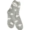 Kuschelsocken Anti-Rutsch, Wolke/grün