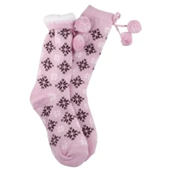 Kuschelsocken Pompom, Rosa, Onesize