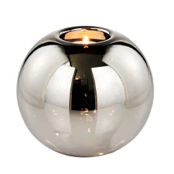 LED-Kugel Mit Teelichthalter, 13 Cm