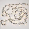 LED-Lichterkette, 8 Funktionen, Warm-weiß, 800 LED