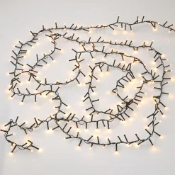 LED-Lichterkette, 8 Funktionen, Warm-weiß, 800 LED