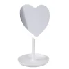 LED-Spiegel Form, Herz/weiß, 26 Cm