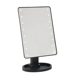 LED-Spiegel, Schwarz, 31 Cm