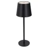 LED-Tischlampe Akku, Schwarz, 28 Cm