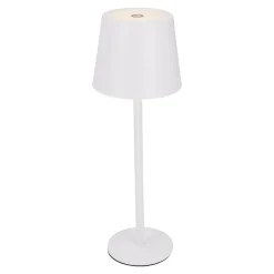 LED-Tischlampe Akku, Weiß, 28 Cm